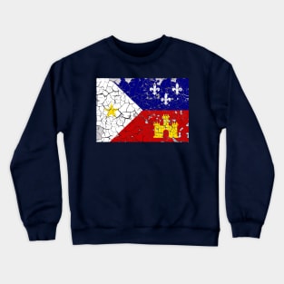 Peeling Acadiana Flag Crewneck Sweatshirt